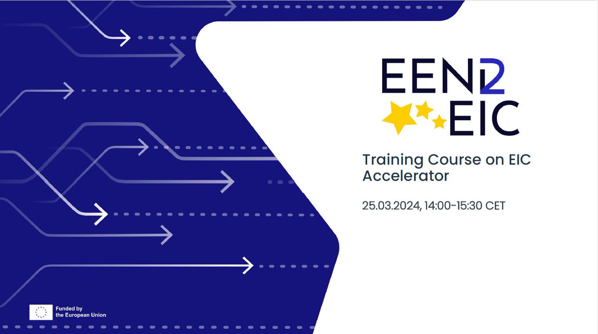 👉Almost 80 participants to the #EICAccelerator training on 25/03/2024. Presentations are now available een2eic.eu/library/#webin…
#deeptech #EIC #EENCanHelp @EEN_EU  @EU_EISMEA