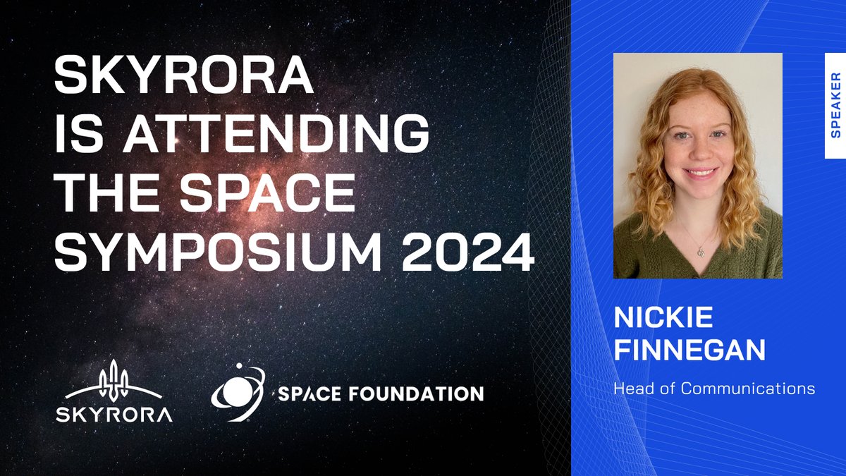 #Skyrora will be in Colorado Springs at the Space Symposium represented by Head of Communications Nickie Finnegan! 🚀 Book a meeting via our website: loom.ly/DIU7XQ0