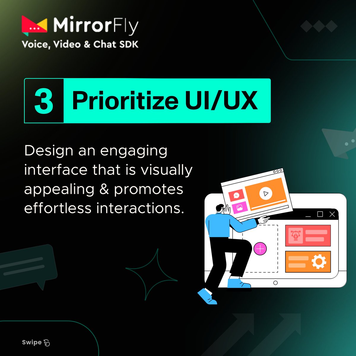 MirrorFlyTeam's tweet image. 5 𝐂𝐫𝐮𝐜𝐢𝐚𝐥 𝐬𝐭𝐞𝐩𝐬 that eases the development and launch of multi-platform chat apps across verticals.

#MirrorFly #Multiplatform #MultiPlatformApp #ChatApp #SDKs #InAppChat #5StepstoLaunchChatApp