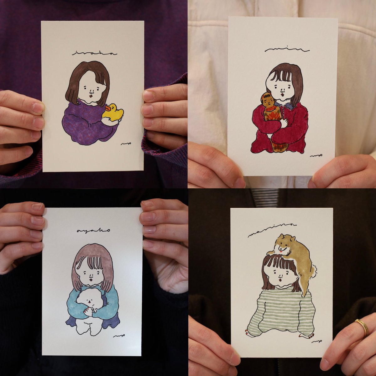 PERM TENでのミニ似顔絵と
紙博スタッフさんへのお礼似顔絵👨🏻‍🦲 