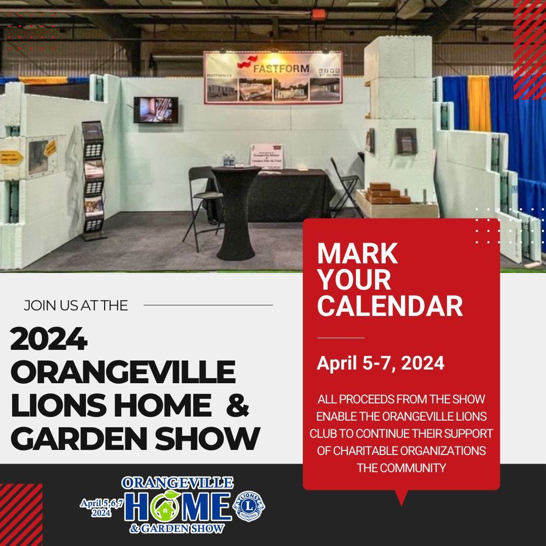 FastformICF's tweet image. One week away! We are going to be at the Orangeville Lions Home and Garden Show at the Orangeville Fairgrounds on April 5-7th. Come stop by and say hi to our Fastform team, we hope to see you there!

#FastformICF #NuduraICF #Fastform #ICF #fastformicf #OrangevilleHomeandGarden