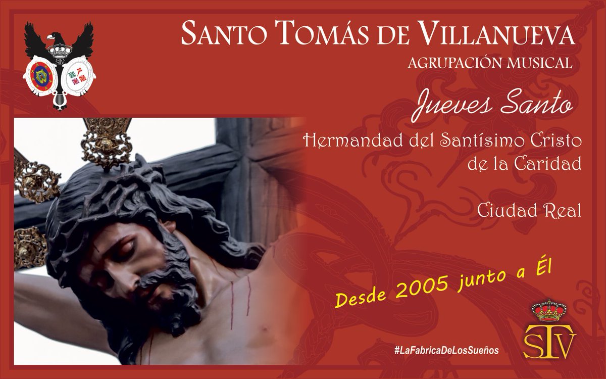 AM_STV's tweet photo. ๐ฏ๏ธ ๐๐๐๐๐๐ ๐๐๐๐๐
โ๏ธ Hermandad del Santรญsimo Cristo de la Caridad | @hdad_caridadCR
โช Guardapasos de Ciudad Real.
๐ 19:20h.
#STVSS24
#LaFabricaDeLosSueรฑos https://t.co/h8Dfv1HYR5