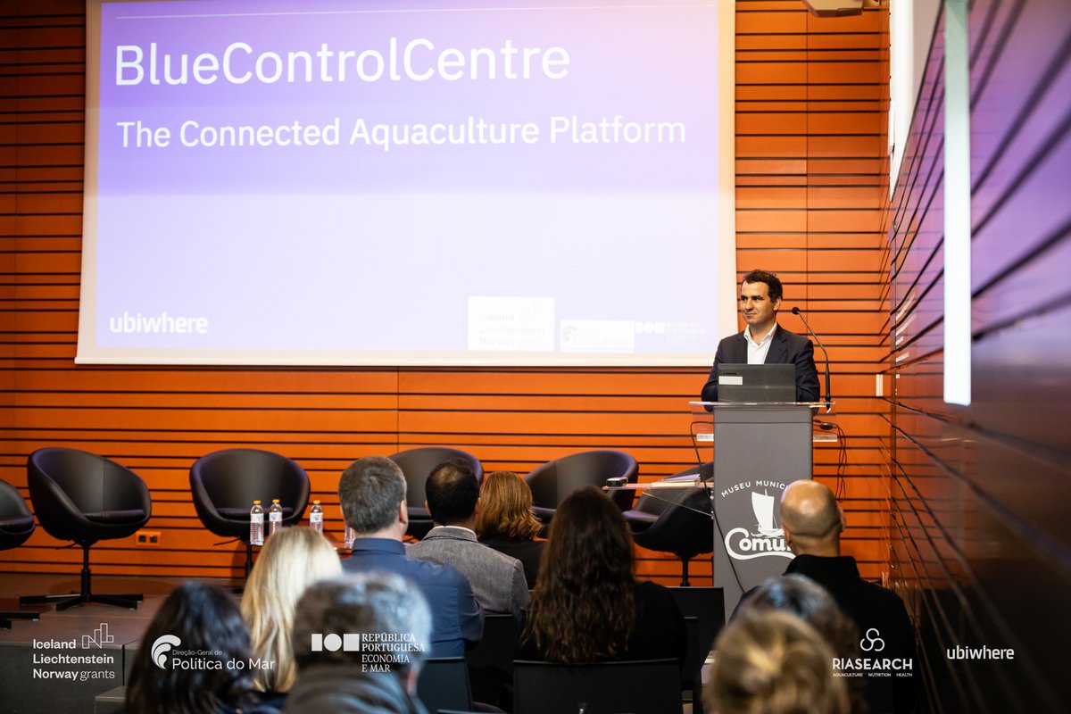 💡 #BlueControlCentre Project at 'Aqua Innovation: Blooming Technologies for Blue Economy' 🐳 👉 Find out more about the dissemination of this project here: ubiwhere.com/en/news/aqua-i… @EEAGrantsPT @DGPM_Portugal