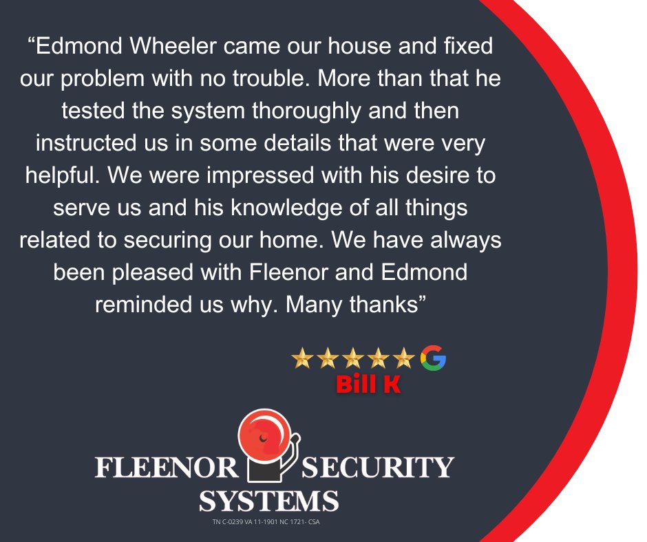 FleenorSecurity's tweet image. Great customer service is our goal! #FleenorSecurity #customerservice #local