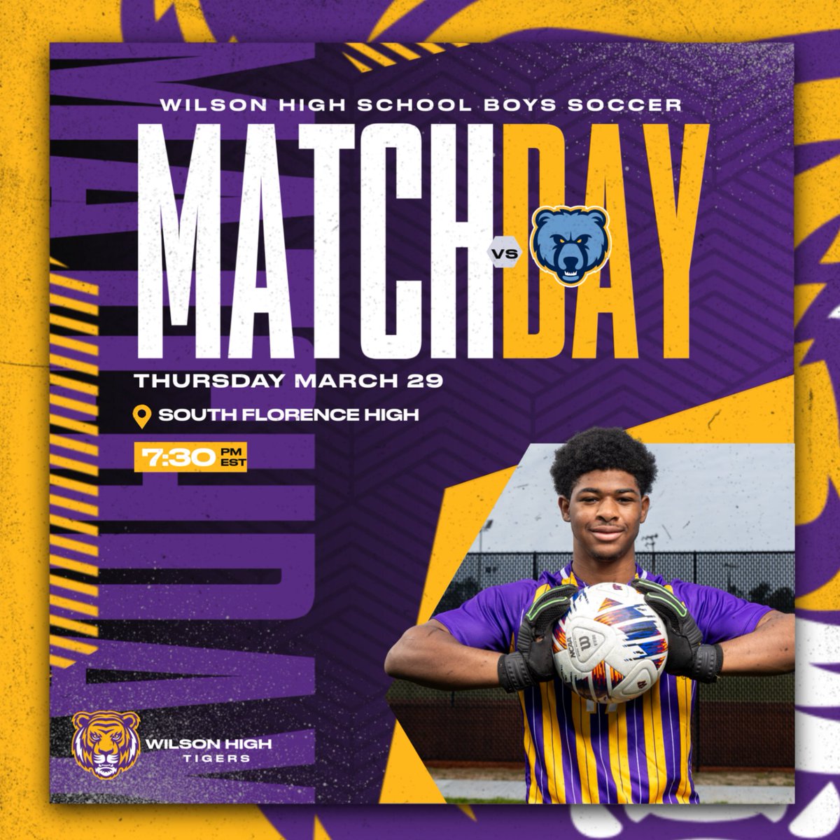 tigers_wilson's tweet photo. Wish our boys soccer team luck as they travel to South to take on the Bruins #gotigers #wilsonU https://t.co/h9iLduhtC8