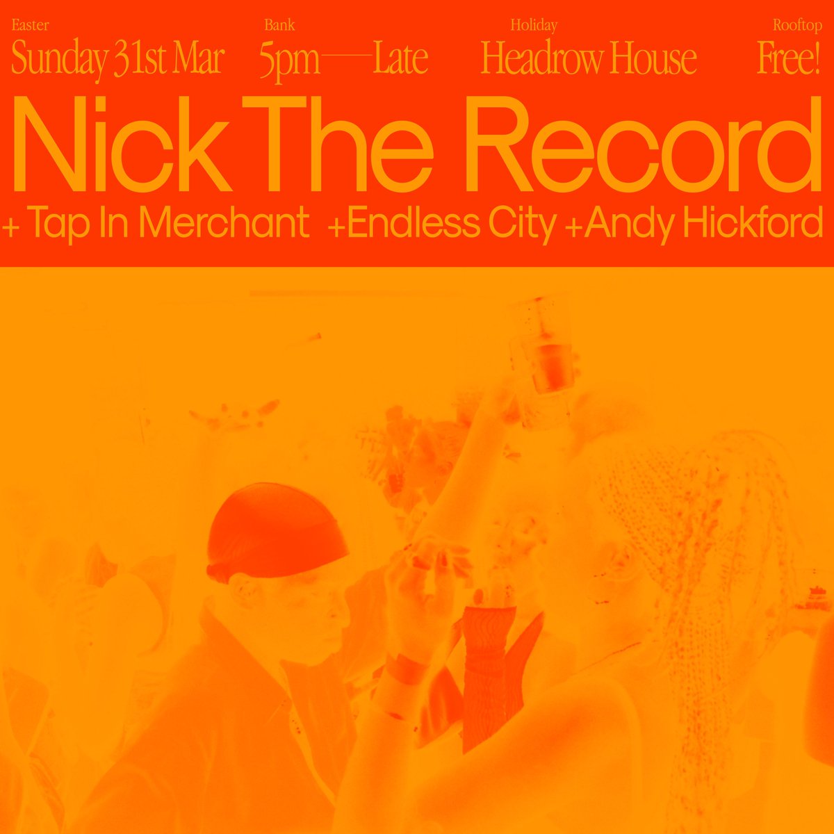 Easter bank hol countdown is well and truly underway! Sunday antics from the very capable hands of Nick the record up on the Headrow House rooftop 👌 PLUS sets from Tap in Merchant, Endless City and Andy Hickford... tickets on @dicefm buff.ly/43uk7Ma