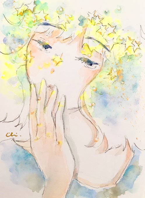 「Watercolor」のTwitter画像/イラスト(新着))