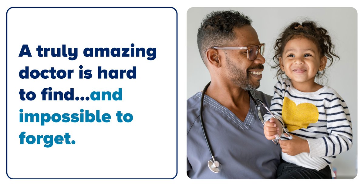 A truly amazing doctor is hard to find...and impossible to forget. At @MedStarHealth, we have more than 6,000 of them. Imagine you could express gratitude 🤝 to just one—the one that helped and healed—what would you say? Honor your doctor today: ms.spr.ly/6019cQwZJ