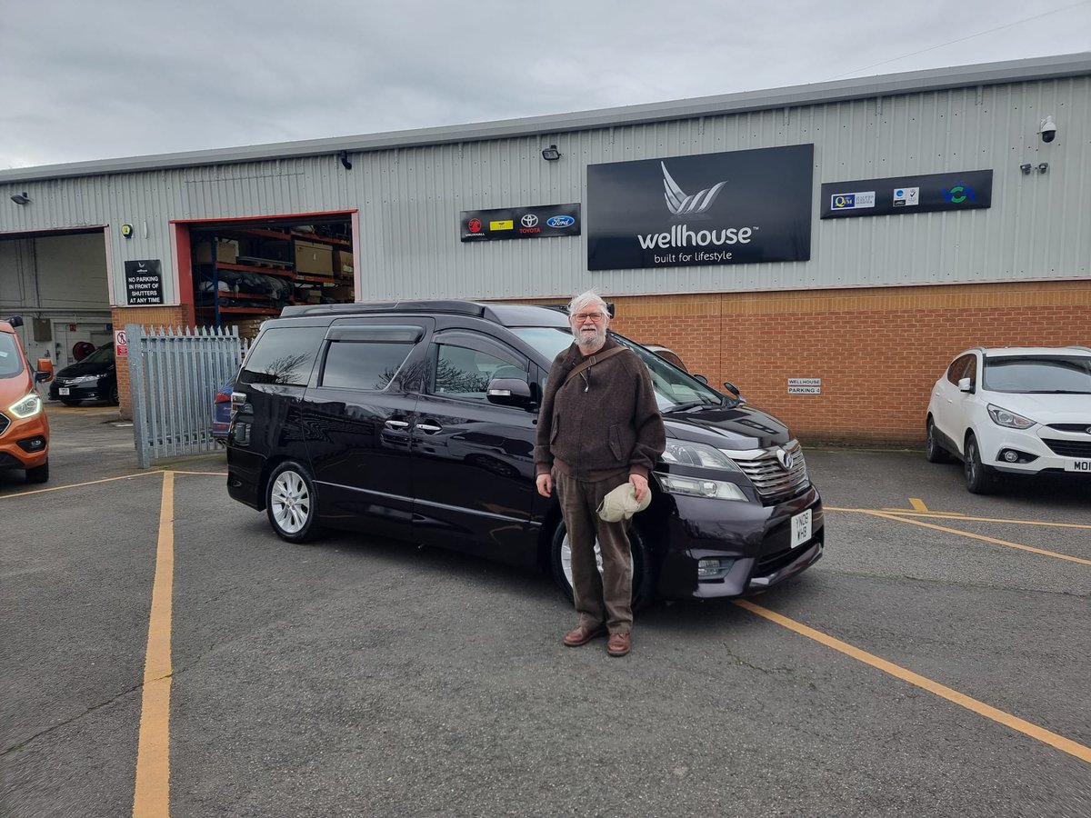Happy customer collecting his New Shape Velfire 🔥#campervan #toyotaalphard #camping #trending #thursday