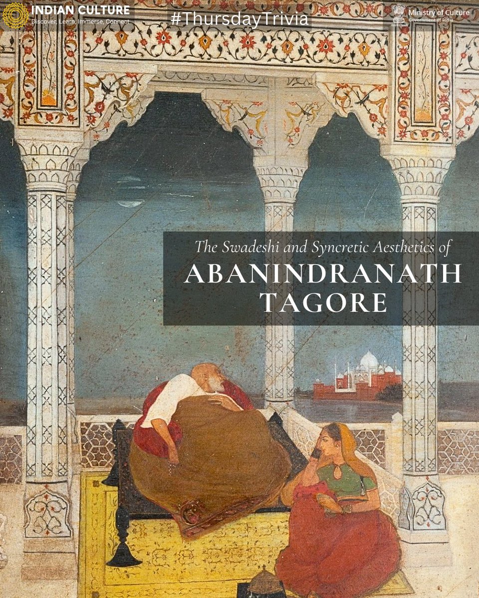 _IndianCulture's tweet photo. Abanindranath Tagore was the first major exponent of Swadeshi values in Indian art. Discover more on the Indian Culture Portal at https://t.co/FgL4ZVXgwx
#abanindranathtagore #paintings #artistsofindia #indianart #swadeshiart #nationalistart #20thcenturyart #shahjahan #bhava https://t.co/0QGbBrwm7O