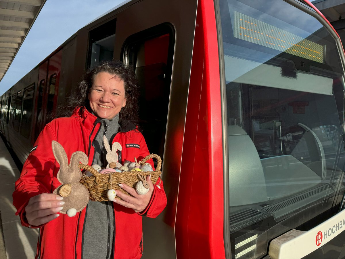 An #Ostern zu den Lieben fahren – #TeamMobilitätswende macht das oft erst möglich! Riesen Dank an Britta und ihre Kolleg*innen, die #Hamburg über die Feiertage am Laufen halten ❤️