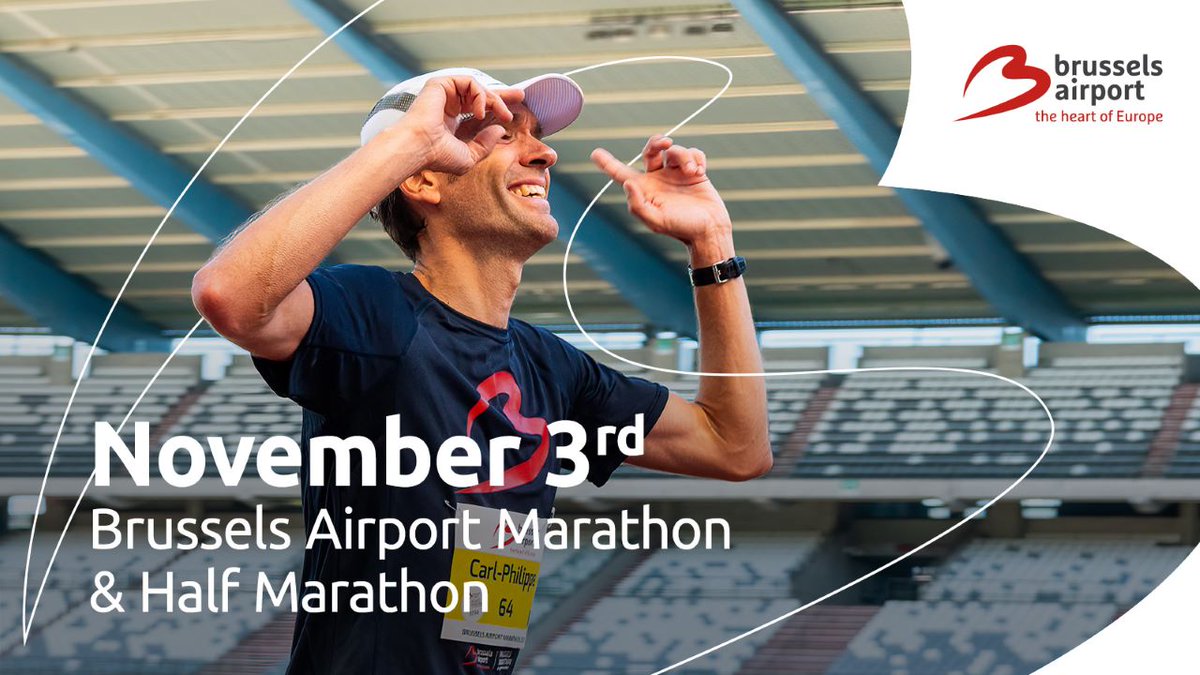 Join the #BrusselsAirportMarathon & #HalfMarathon on Nov. 3rd 🏃‍♂️🏃‍♀️ Lace up your running shoes, run through the ❤️ of #Brussels and support the Demoucelle Parkison Charity! 👉 More info in our latest #pressrelease: brnw.ch/21wIiVp #WeRunTogether