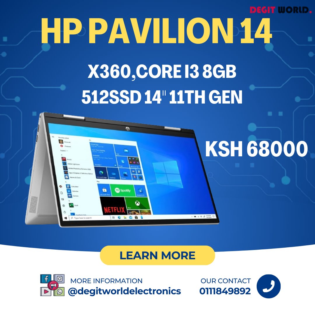 Stay ahead of the game with the HP Pavilion 14! 🎮💼 Yours to own for just Ksh68000. #Mpesa #NairobiMoneyMakingSecrets #degitworldelectronics #safaricom #whyriggyg #Fakenews #Quickmart #WRCShakedown2024 #cheatingwife #bakire #TREASURE_REBOOT_IN_BANGKOK