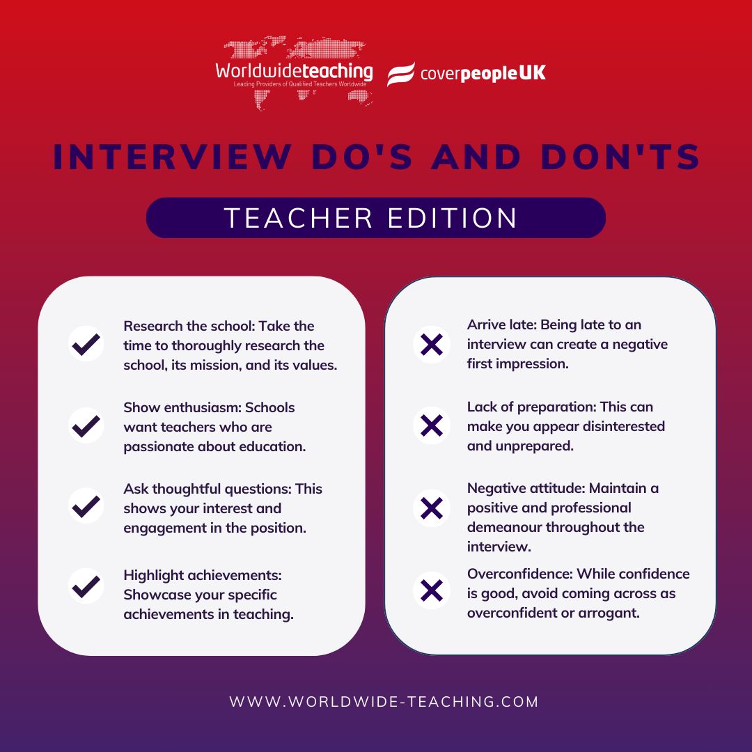Check out our current teaching job openings here: buff.ly/4a8YN1p #InterviewTips #TeachingJovs #InterviewPrep #InterviewPreparation #EducationIndustry #EducationRecruitment
