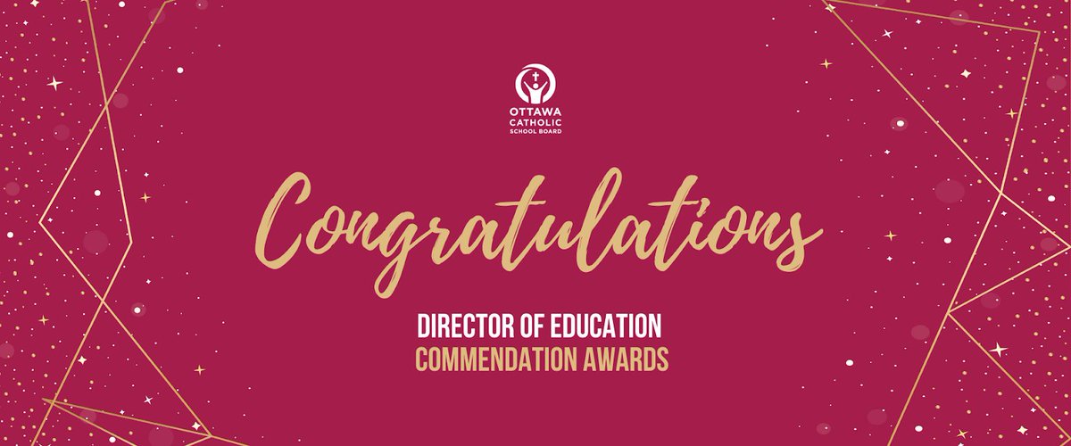 🎉 Congratulations to @Julie_Hanna who is among this year's recipients of the Director of Education Commendation award! Julie, thank you for your unwavering commitment to students and staff of the #OCSB. @AngelsOCSB @ShelleyMontgo16 @MrsDean6