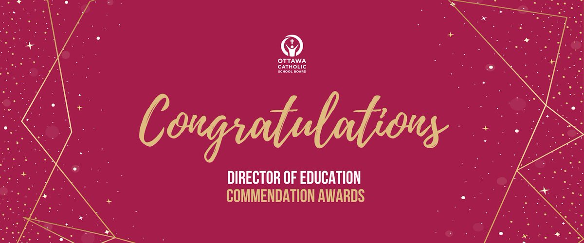 🎉 Congratulations to <a href="/Julie_Hanna/">Julie Hanna</a> who is among this year's recipients of the Director of Education Commendation award! 

Julie, thank you for your unwavering commitment to students and staff of the #OCSB.

<a href="/AngelsOCSB/">Guardian Angels School</a> <a href="/ShelleyMontgo16/">Shelley Montgomery</a> <a href="/MrsDean6/">Mrs. Dean</a>