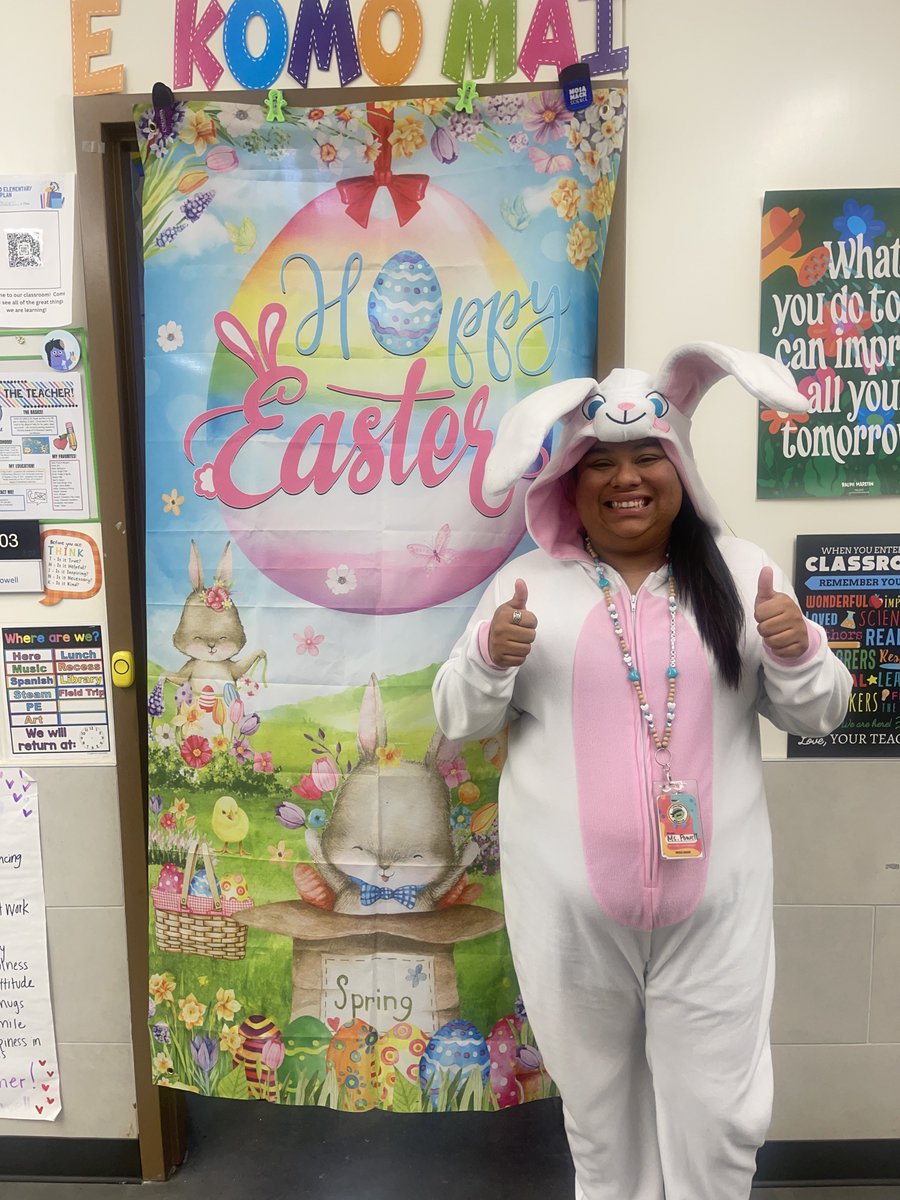 Have a hoppy Thursday! My classroom parents bought so many things to make today extra special for them! 

This is costume #56 of the year! #teacherlife #makelearningfun #costumelife #easter