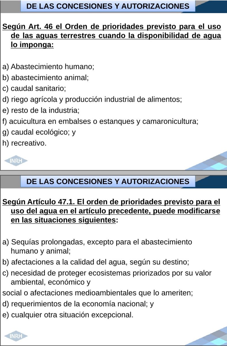 Conocer La Ley 124 de las Aguas terrestres es primordial. 
#INRH 
#Ley124AguasTerrestres