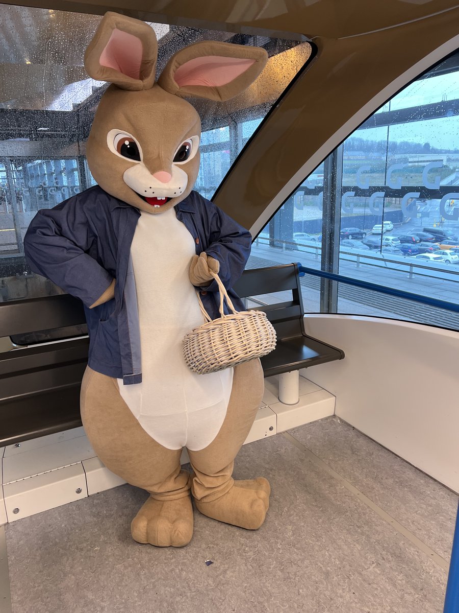 Happy Easter! 🥳✨ We had a delightful surprise at the DART station with a visit from an Easter friend! 🐰 Rest assured, we made sure to spread the joy by sharing our chocolate treats with everyone. 🍫🍪