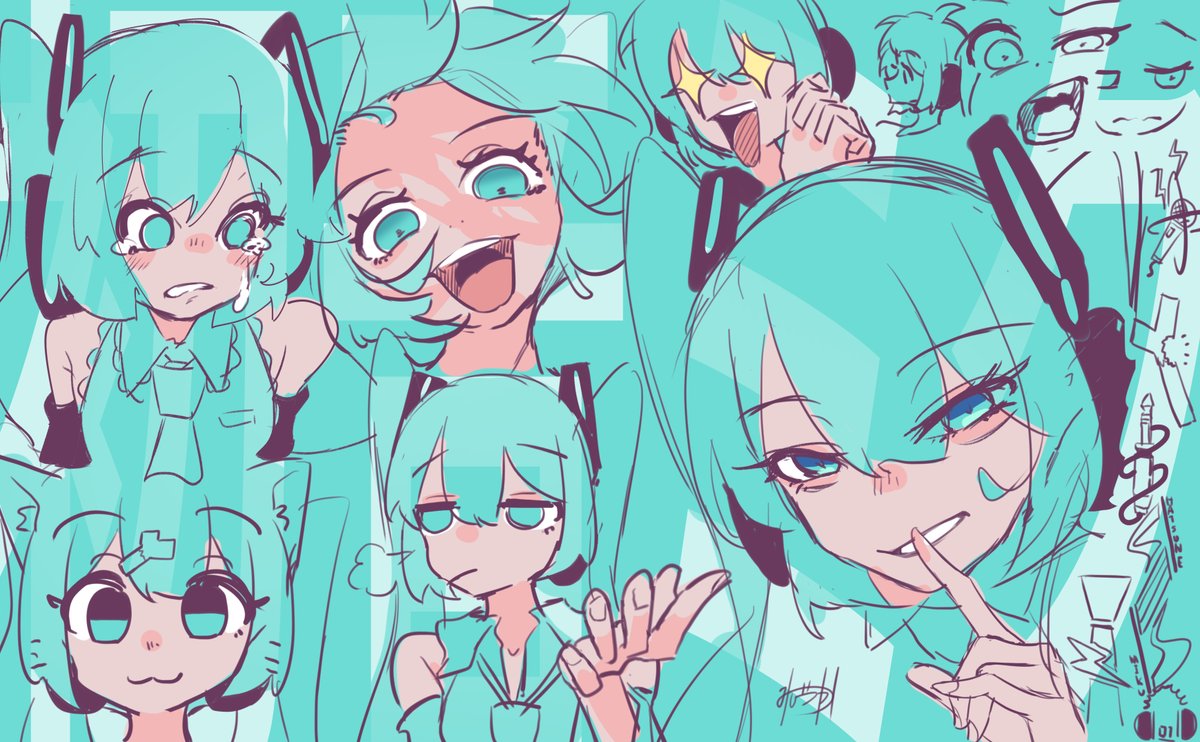 初音ミク 「これぞラクガキ#mkgk 」|みしづかのイラスト