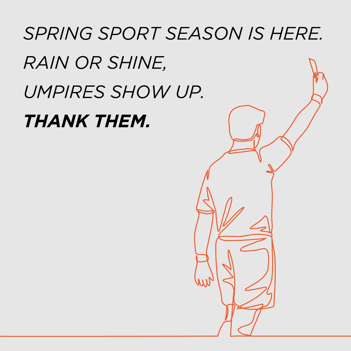 Spring has sprung and so has sport season! But let's give a soggy salute to our valiant officials who come rain or shine, armed only with their trusty whistles. Next time it pours, don't just don't just thank the heavens for the game, thank the drenched decision-makers too!