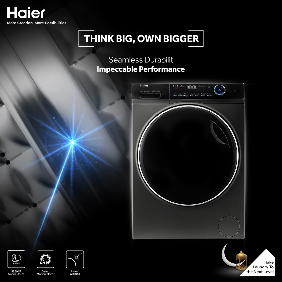 Upgrade to Haier Washing Machines for laundry care that's built to last. Enjoy the perfect combination of durability and performance for clean, fresh clothes every time.

#HaierInUAE #haier_gulf  #smarthome #haier #technologythatfits #HaierLiving #morecreation #morepossibilities