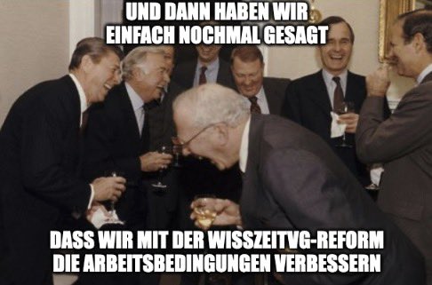 So in etwa 🤡

Meme credit: @jenniferhenkeHB #IchBinHanna #WissZeitVG <a href="/ResearchGermany/">Research in Germany - Initiative of the BMFTR</a>