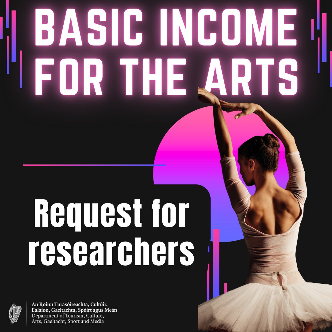 The Department seeks to recruit two short-term researchers, to work on the Basic Income for the Arts project. Full details: gov.ie/en/publication… #BasicIncomeArts