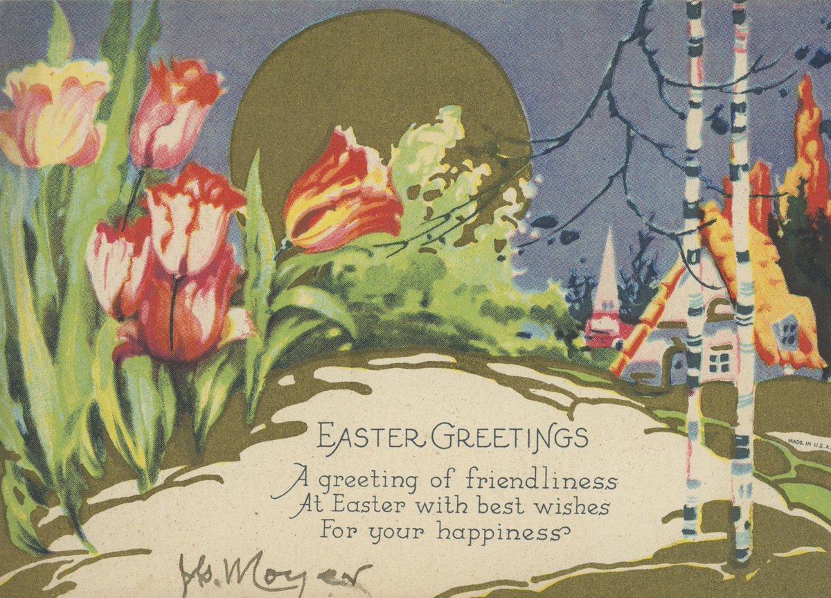 Happy Easter weekend Warriors! Step back in time with this vintage Easter greeting card from 1900. We hope you enjoy the long weekend. Taken from Schantz Russell Family Fonds (GA91-5-134-6_001). #TBT #UWSCA