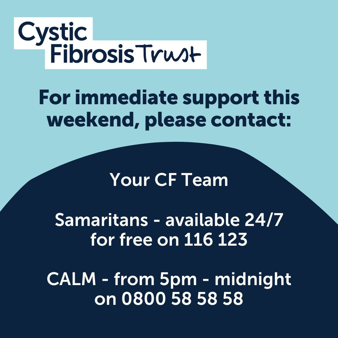 We're wishing everyone celebrating a happy and peaceful Easter and Ramadan. Our social media and helpline will be closed over the long weekend from 4pm today and will reopen on Tuesday 2 April at 10am. For immediate support please contact your CF team, the Samaritans or CALM.