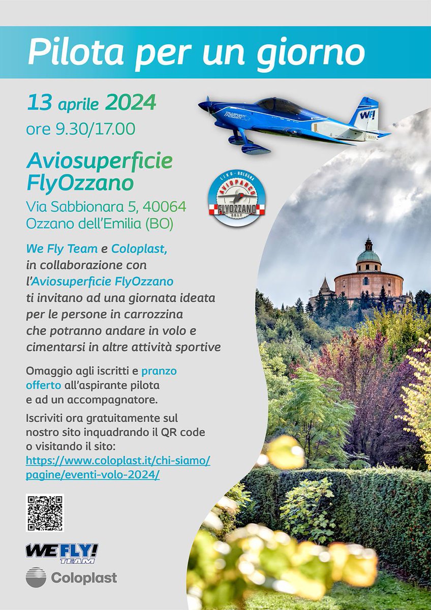 Ci siamo! Inizia la stagione 2024 del #Weflyteam
.
Vi aspettiamo con <a href="/ColoplastIU_IT/">Coloplast IU Italy</a> il 13 aprile all’aviosuperficie Flyozzano per la prima giornata #pilotaperungiorno
.
#osavolare #daretofly #osavolare #weareunstoppable