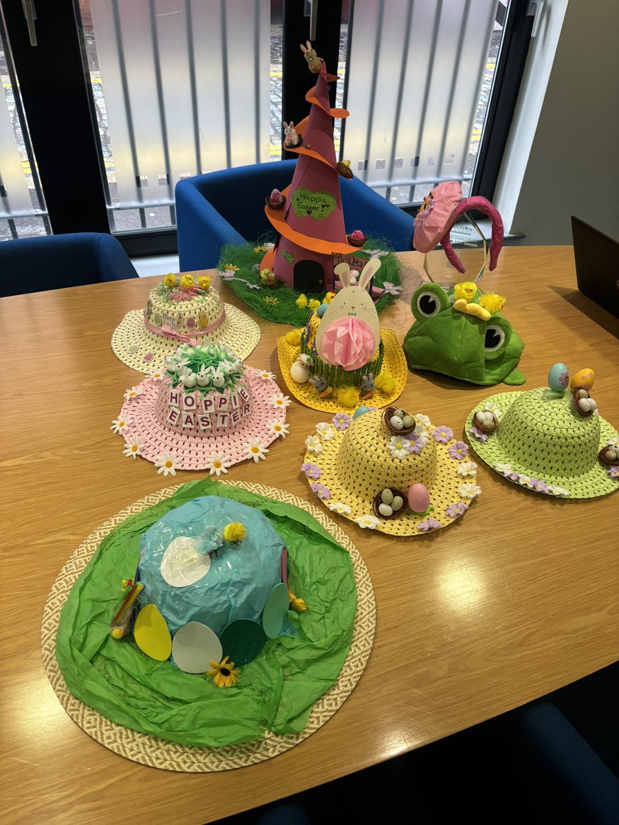 🎉What an egg-cellent Easter Bonnet Competition we had!

🐰🐣💐 A big THANK YOU to everyone who participated🐰🐣💐

🏆 A huge well done to Chloe who won 1st place with her amazing Easter themed Helter Skelter bonnet 🥳