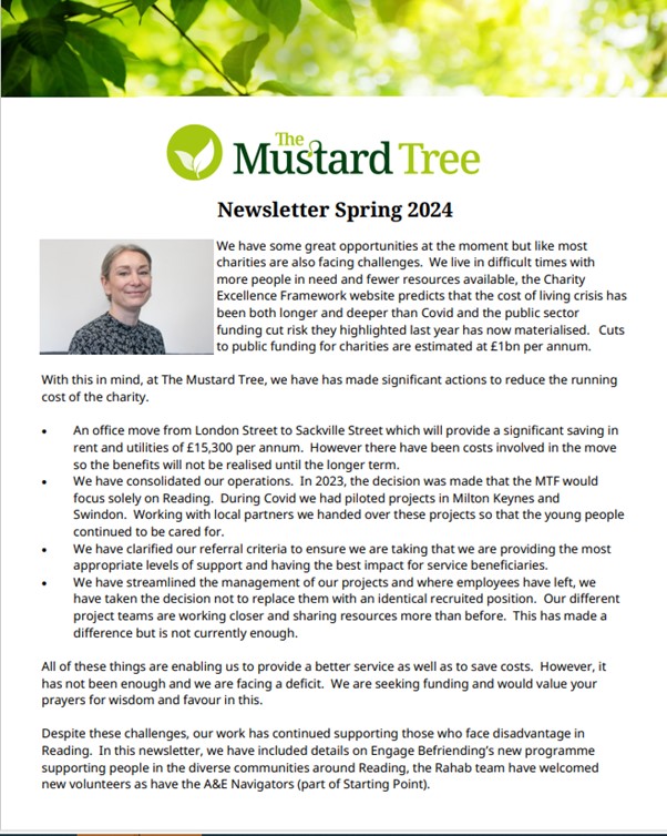 RahabRdg's tweet photo. In our spring newsletter, we share with you details of our work in the first quarter of 2024.
To read it in full, click on the link below

https://t.co/RsZ91nlCHZ

#themustardtree #engagebefriending #startingpoint #rahab #newsletter https://t.co/CMHx5YyL3b
