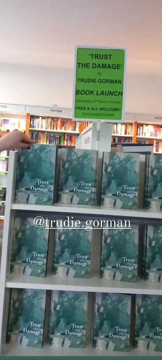 Thank you to everyone who came to the launch of Trust the Damage last night. I had such a gorgeous and tender introduction from the incredible @JessicaTraynor6 and a dreamy launching of my book into the word in the wonderful @gutterbookshop @dedaluspress #poetry