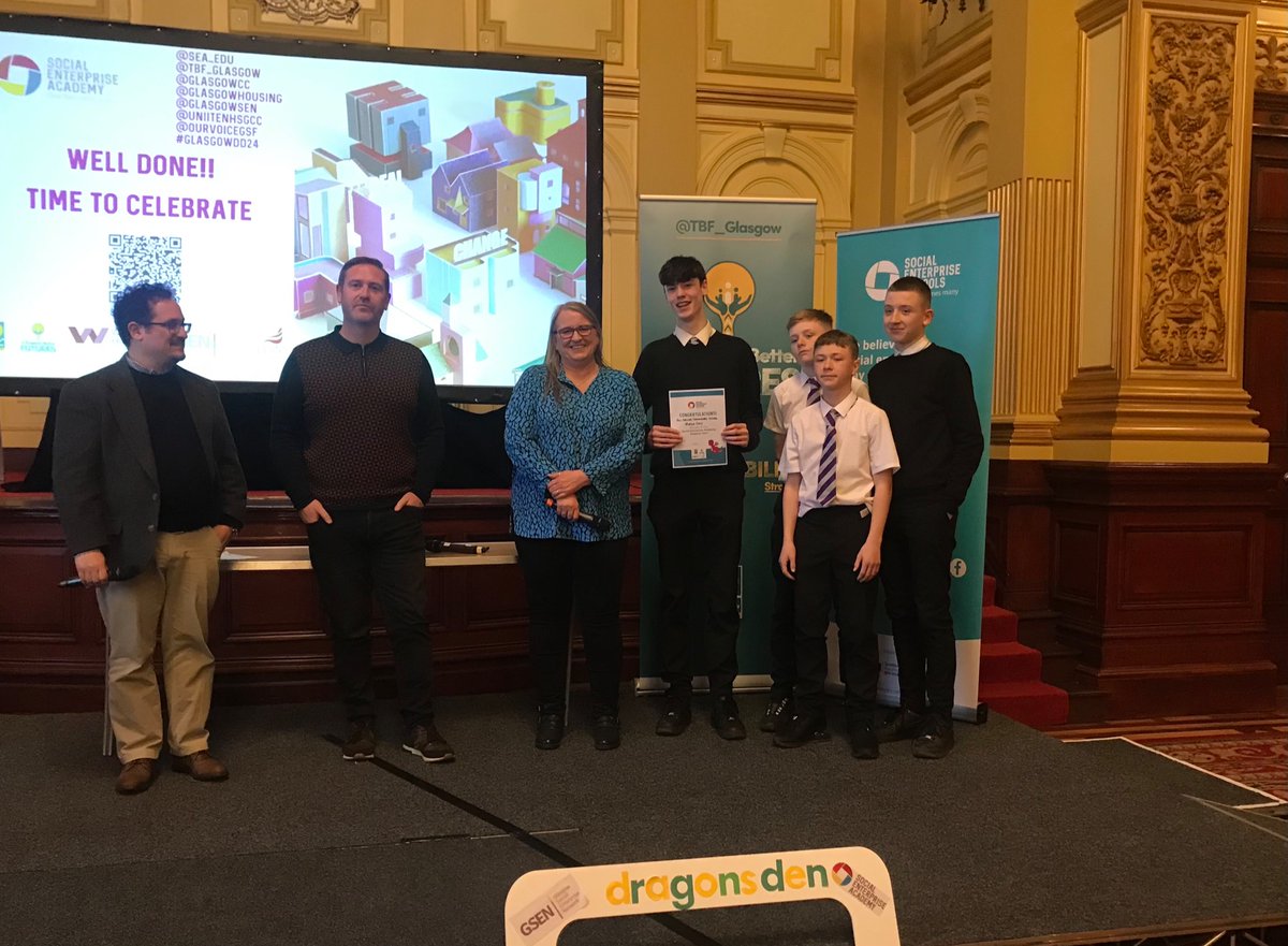 Social Enterprise Academy Schools (@sea_edu) on Twitter photo @allsaintsrcsec Congratulations on winning the Glasgow Secondary School Dragons’ Den! 👏⭐️⚽️
#GlasgowDD24 #SEA_Edu <a href="/GlasgowSEN/">Glasgow Social Enterprise Network</a> <a href="/TBF_Glasgow/">Towards Better Futures</a> <a href="/GlasgowCC/">Glasgow City Council</a> <a href="/GlasgowHousing/">Wheatley Homes Glasgow</a> @UNITENHSGCC <a href="/garycondie67/">Gary Condie</a> <a href="/OurVoiceGSF/">OurVoice@GlasgowSchoolsForum</a> @allsaintsrcsec Congratulations on winning the Glasgow Secondary School Dragons’ Den! 👏⭐️⚽️
#GlasgowDD24 #SEA_Edu <a href="/GlasgowSEN/">Glasgow Social Enterprise Network</a> <a href="/TBF_Glasgow/">Towards Better Futures</a> <a href="/GlasgowCC/">Glasgow City Council</a> <a href="/GlasgowHousing/">Wheatley Homes Glasgow</a> @UNITENHSGCC <a href="/garycondie67/">Gary Condie</a> <a href="/OurVoiceGSF/">OurVoice@GlasgowSchoolsForum</a>