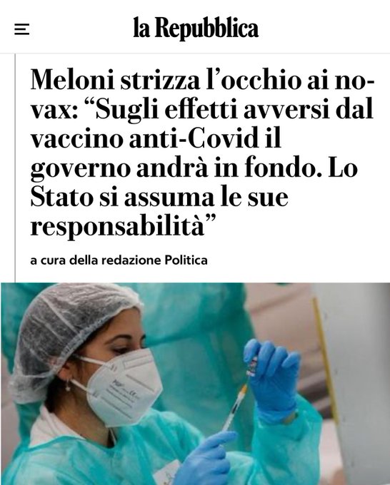 Dite a quelli di Repubblica che i danneggiati NON SONO NOVAX!  Se lo fossero non sarebbero danneggiati<a href="/tag/speranzaingalera"class="tags"><span>#speranzaingalera</span></a>