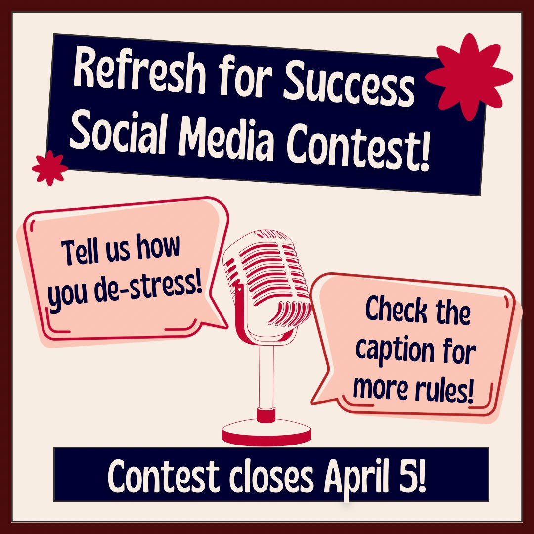 UofGHstudents's tweet image. The end of the school season is almost here! With that said, exams are not far behind…

Refresh for Success will feature snack giveaways, DIY destress kits and more! One lucky attendee will have the chance to win a $50 gift card.

 #UofGH #GuelphHumber #OntarioUniversities