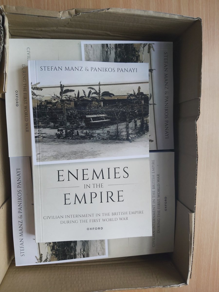 Just received paperback edition from @OUPHistory of 'Enemies in the Empire' which I co-authored with @StefanManz2 with research support from @HenkelStiftung