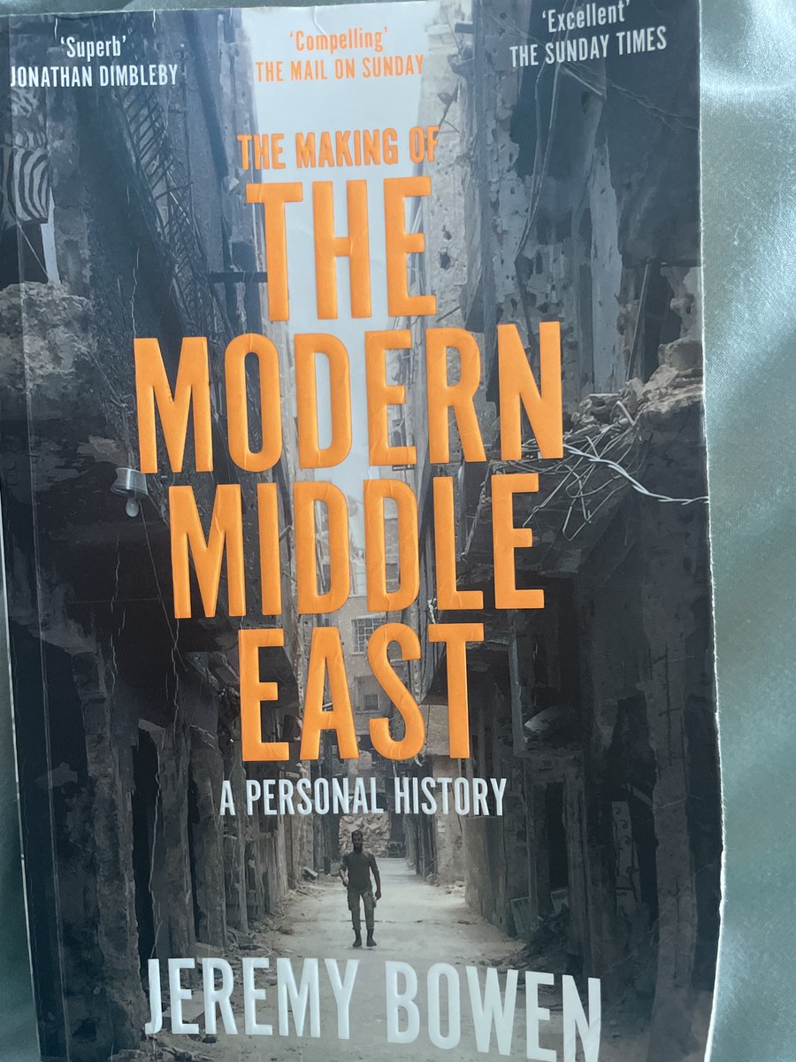 If you want to read a book on the Middle East, that helps you make sense of the political complexities in a context of real life experiences and stories read @BowenBBC The Making of The Modern Middle East. The richness makes you feel like you are riding the journey too