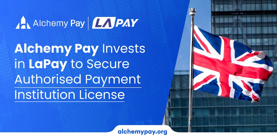 AlchemyPay's tweet photo. ๐#AlchemyPay has revealed its investment in LaPay, a UK-based fintech company, to obtain an Authorised Payment Institution (API) License in the UK.
This allows us to leverage the financial capabilities gained through the license for global expansion.
https://t.co/CRGUzc4dIu
$ACH https://t.co/DR84mebHi0