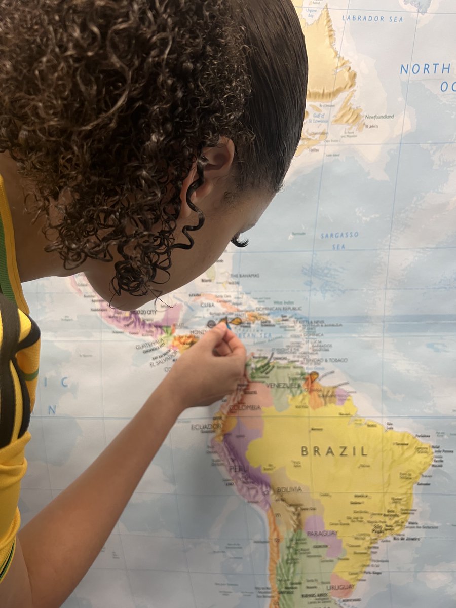 NCA Cultures Day: Students and Staff placed pins on the world map to identify their heritage! #ProudToBeNCA #WorldMap #Culture #Diversity #Friendship #Heritage
