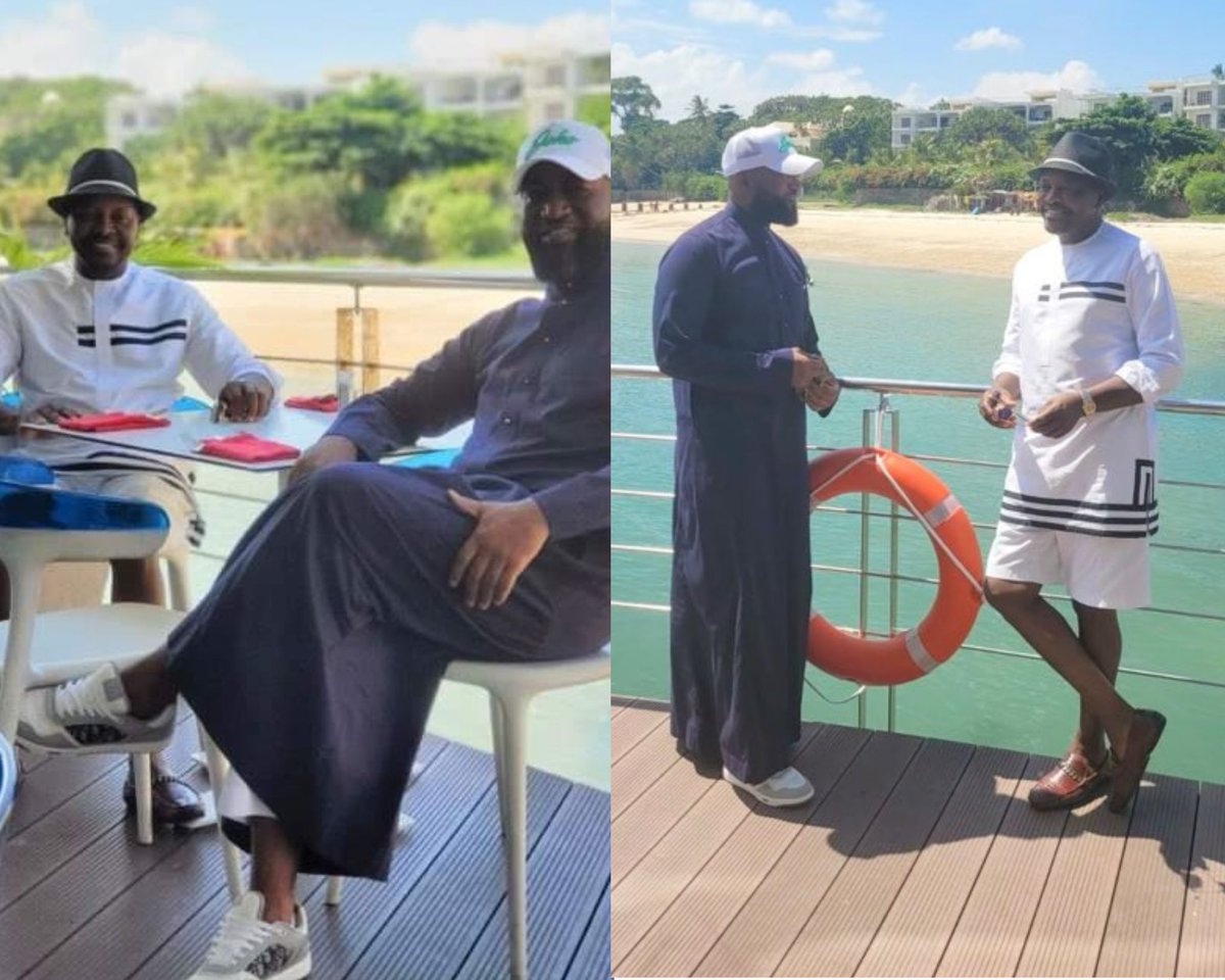 Former health CS Mutahi Kagwe and Former Mombasa Governor Hassan Joho spotted having a good time