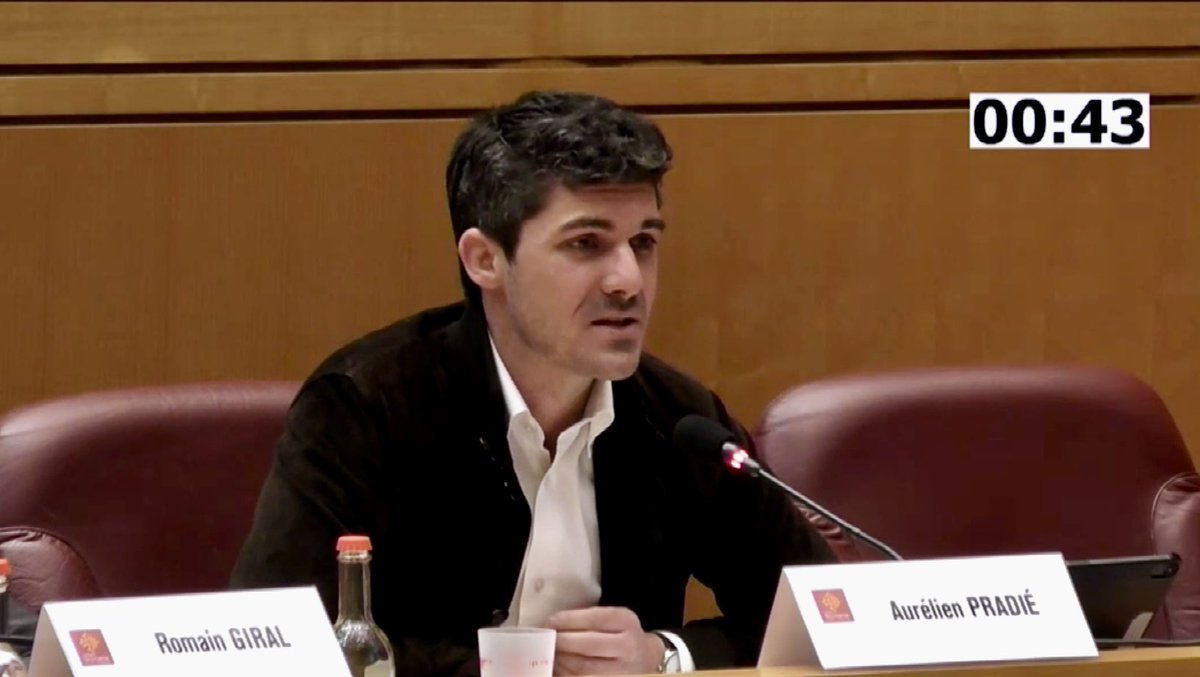 .<a href="/AurelienPradie/">Aurélien Pradié</a> dénonce la schizophrénie qui consiste à soutenir toute démarche de retenue d’eau et de manifester à des événements illégaux. 
👉 Il n’y a pas de préservation de notre #agriculture s’il n’y a pas un accès à l’#eau et une stratégie sur les retenues d’eau.