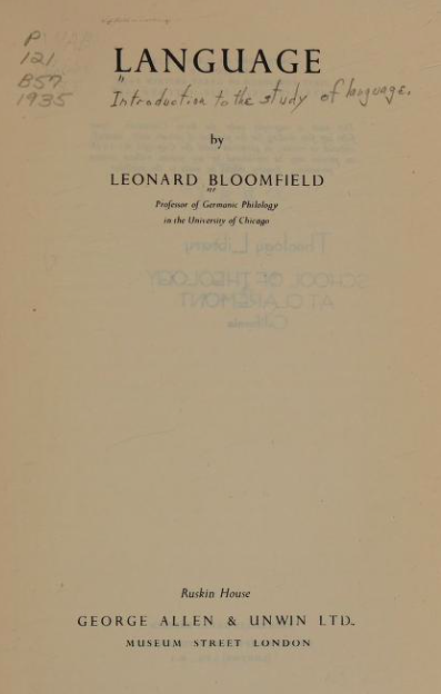izeus_berlin's tweet image. #OTD 137 years ago, Leonard Bloomfield (1887-1949) was born 🥳 Expert on Indo-European, Algonquian, and Austronesian languages. In 1924, he co-founded the Linguistic Society of America (@LingSocAm). His uncle’s name was Maurice.

#LinguisticBirthdays #Histlx