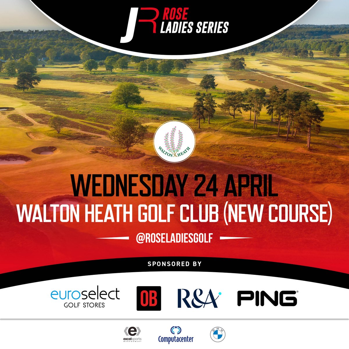 The last event of the 2024 Rose Ladies Series will take place at the prestigious Walton Heath Golf Club (New Course). It will no doubt be a memorable finale to an incredible series! Follow the link in our bio to register! #RoseLadiesSeries #WaltonHeath