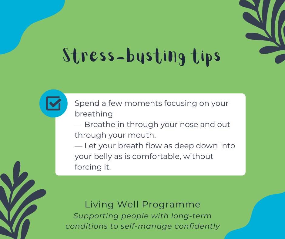 You may remember from attending the course the importance of breathing exercises in managing symptoms - so today, we'll focus on that!