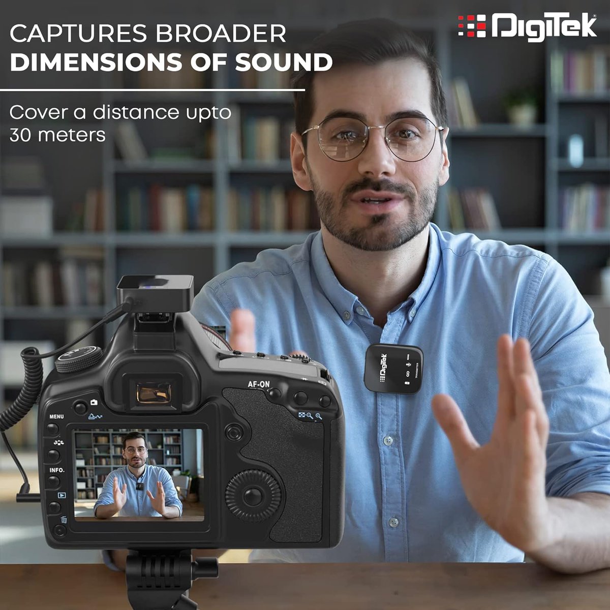 tanaymehrotra1's tweet image. 34% off DIGITEK® (DWM 101) Wireless Microphone System with ANC Noise Reduction, 360° Sound Capture, 100M Range, upto 12 Hrs Working Time, For DSLR Camera, Android &amp;amp; iOS Smartphones, Seamless Audio Recording @ 4598/-

bitli.in/y2a5YUu

#Amazon #Digitek #YouTuber #VLOG