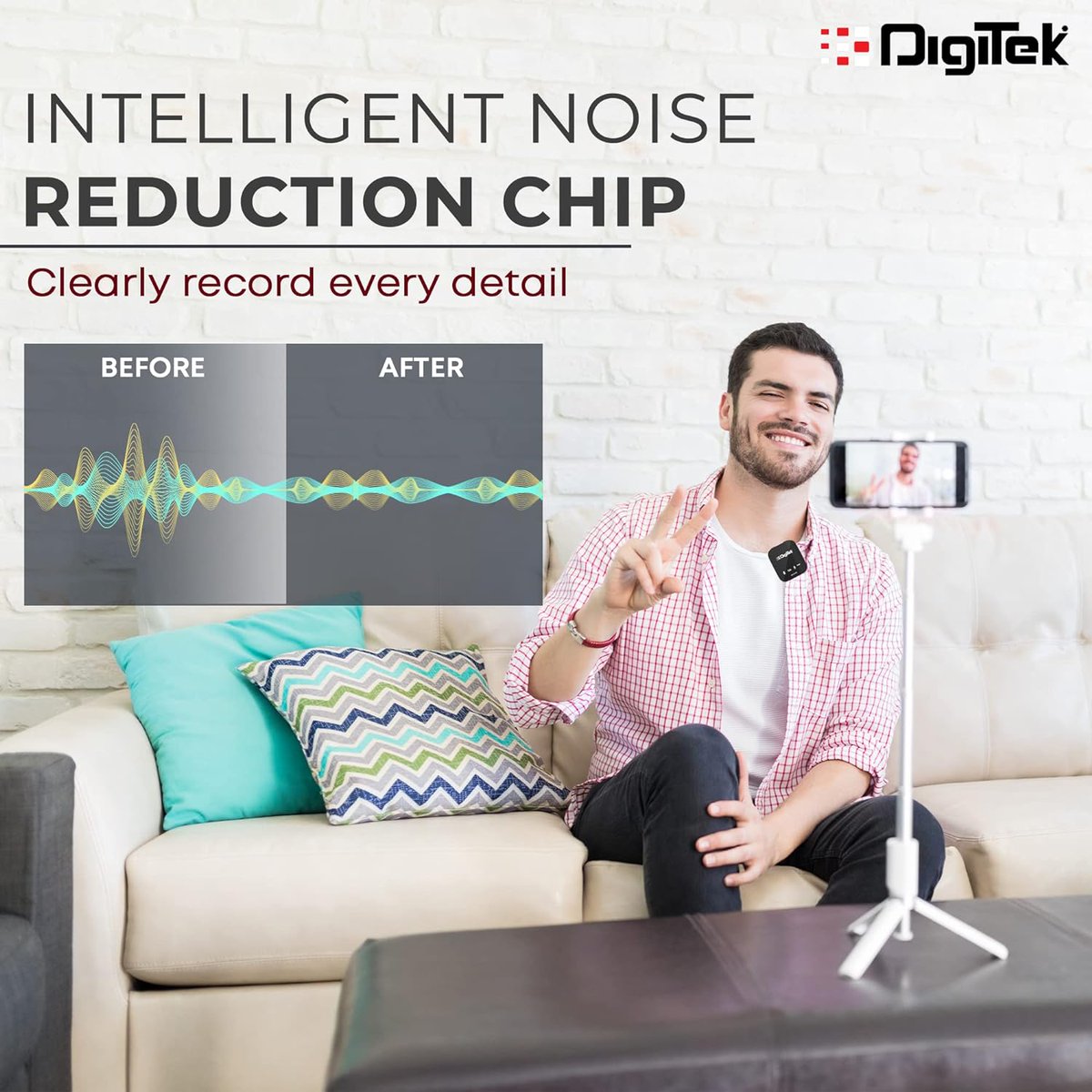 tanaymehrotra1's tweet image. 34% off DIGITEK® (DWM 101) Wireless Microphone System with ANC Noise Reduction, 360° Sound Capture, 100M Range, upto 12 Hrs Working Time, For DSLR Camera, Android &amp;amp; iOS Smartphones, Seamless Audio Recording @ 4598/-

bitli.in/y2a5YUu

#Amazon #Digitek #YouTuber #VLOG