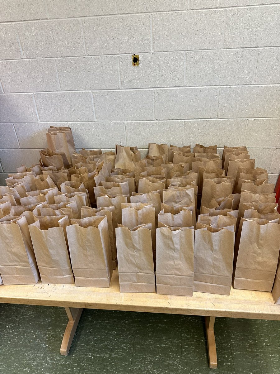 Student council members are writing thank you notes and preparing treat bags for all staff members of NMS. Go Knights!!