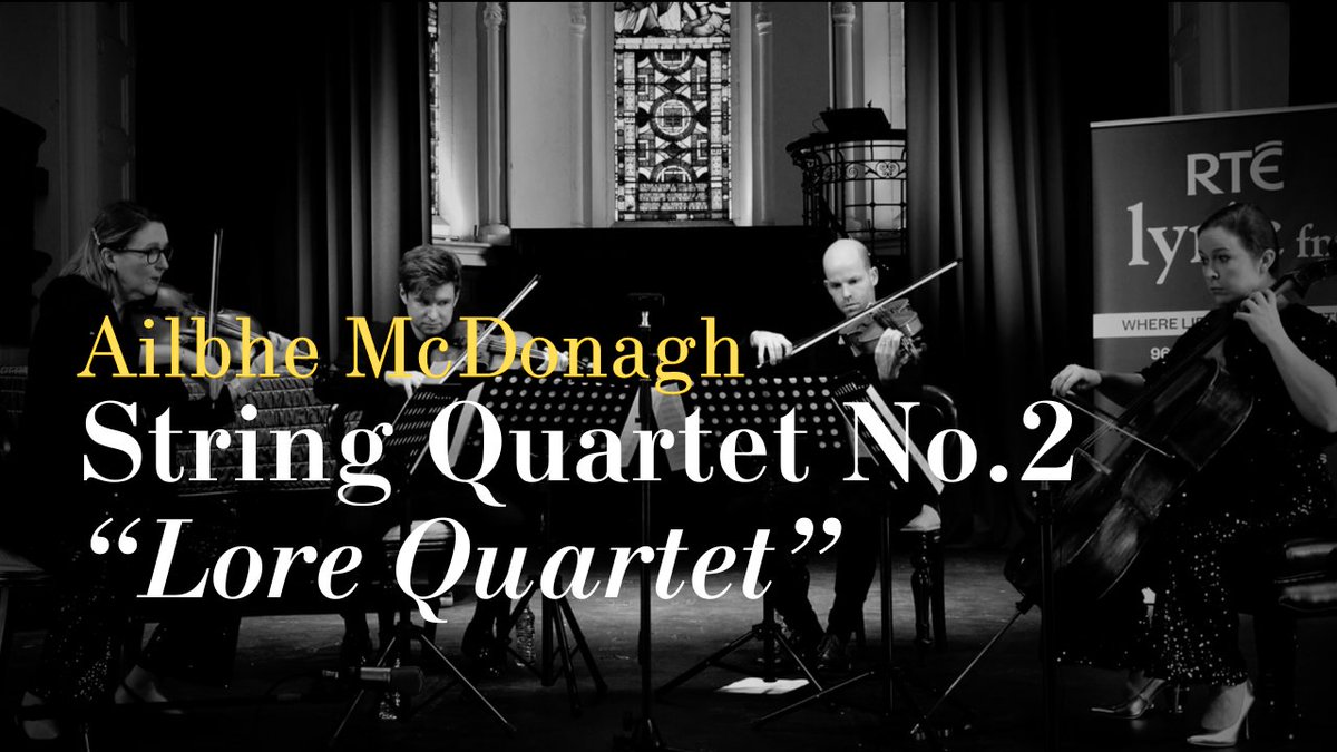 Excited to share this video link of my recently composed String Quartet No.2 'Lore Quartet'. This was premiered by the amazing @FicinoEnsemble in Dec 2023 and commissioned by @NSQF_ie and kindly supported by @artscouncil_ie. Hope you enjoy! 🎶🎻 Watch 🎥: youtube.com/playlist?list=…